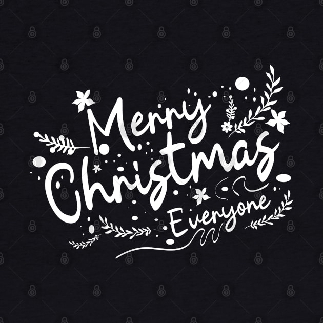 Merry christmas caligraphy by Aloenalone